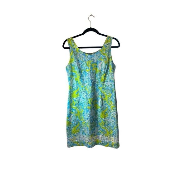 Key West women’s see beach print knee length sundress size 6 - Picture 2 of 6
